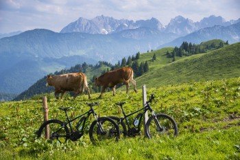 Das Kaisertal lässt sich auch per Mountainbike erkunden.