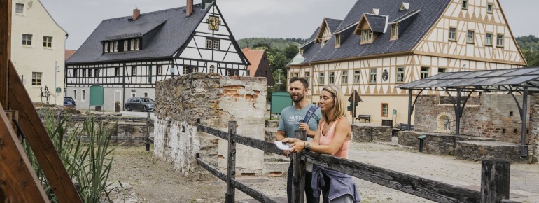 Die Tour startet am Saigerhüttenkomplex in Olbernhau.