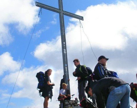 Gipfelkreuz auf der Krinnenspitze