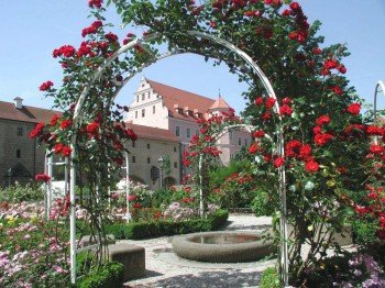 Rosengarten des Kurfürstlichen Schloss in Amberg
