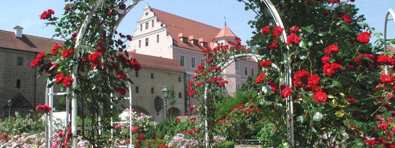 Rosengarten des Kurfürstlichen Schloss in Amberg