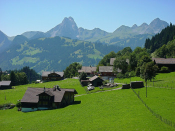Aussicht von Turbach in Richtung Gstaad