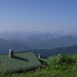 Der Blick vom Gipfel des Brauneck zum Karwendel