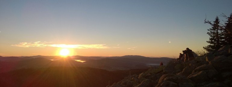 Sonnenaufgang auf dem Lusen