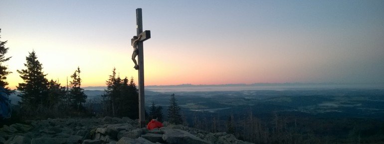 Gipfelkreuz am Lusen
