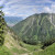 Vom Bergsattel unterhalb des Hahnenkopfs ist auch Oberstdorf zu sehen.