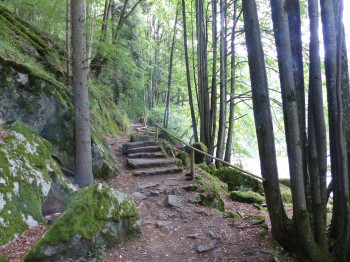 Die Treppe ist das einzige "Hindernis" an der gesamten Route