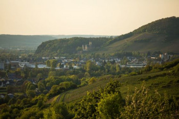 Vom Rheinsteig hast du fantastische Aussichten auf Landschaft und Bauwerke.