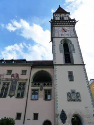 Das Passauer Rathaus im venezianischen Stil.