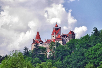 Blick auf Schloss Bran