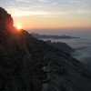 Sonnenuntergang am Hocheck (2651m)