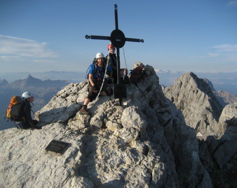 Höchster Punkt der Tour: Die Watzmann Mittelspitze auf 2713m
