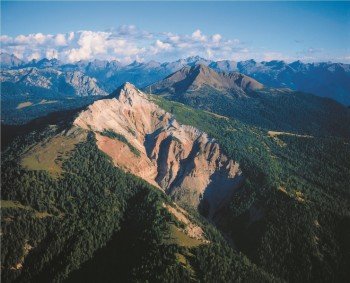 Weißhorn und Schwarzhorn mit Blick auf die Bletterbachschlucht