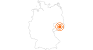 Tourist Attraction Frauenkirche in the Saxon Elbeland: Position on map