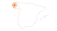 Webcam Cathedral of Santiago de Compostela in the Terras de Santiago: Position on map