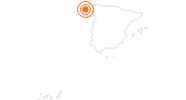 Ausflugsziel Santa María la Real do Sar - Santiago de Compostela in den Terras de Santiago: Position auf der Karte