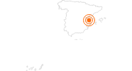 Tourist Attraction La Lonja de la Seda (Silk Exchange) in the Province of Valencia: Position on map