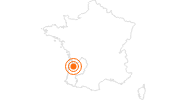 Tourist Attraction Porte Calihau in Bordeaux: Position on map