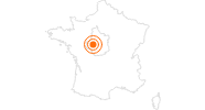Ausflugsziel Schloss Chenonceau in Indre-et-Loire: Position auf der Karte