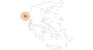 Ausflugsziel Achilleion auf Korfu auf Korfu: Position auf der Karte