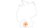 Tourist Attraction art gallery Kunsthalle Weishaupt Ulm in the Swabian Jura: Position on map
