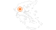 Ausflugsziel Die Klöster von Meteora in Trikala: Position auf der Karte