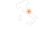 Tourist Attraction Castel Manfrino Valle Castellana in Teramo: Position on map