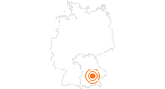 Ausflugsziel Biergarten Schlossallee Haag an der Amper im Münchner Umland: Position auf der Karte