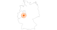 Ausflugsziel Kahler Asten mit Hochheide und Wetterstation im Sauerland: Position auf der Karte