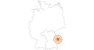 Ausflugsziel Historisches Besucherbergwerk Bodenmais Bayerischer Wald: Position auf der Karte