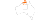 Ausflugsziel Kakadu Nationalpark in der Kakadu-Region: Position auf der Karte