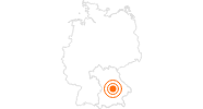 Ausflugsziel Römerkastell Abusina Bayerisches Golf- und Thermenland: Position auf der Karte