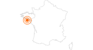 Ausflugsziel Belle-Ile-en-Mer - Die schöne Insel in Morbihan: Position auf der Karte