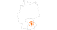 Ausflugsziel Schloss Rosenburg mit Falkenhof (Niederbayern) Bayerischer Jura: Position auf der Karte