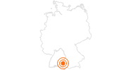Ausflugsziel Öchsle Bahn in Oberschwaben: Position auf der Karte