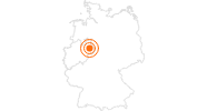 Ausflugsziel Externsteine im Teutoburger Wald im Teutoburger Wald: Position auf der Karte