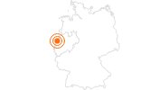 Tourist Attraction Archaeological park and Roman Museum Xanten in Lower Rhine: Position on map