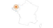 Ausflugsziel Île de Bréhat – die Blumeninsel in Côtes-d'Armor: Position auf der Karte
