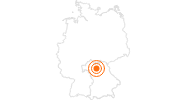 Tourist Attraction Bamberg Cathedral in the Steigerwald: Position on map
