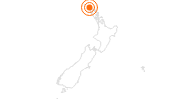 Tourist Attraction Ninety Mile Beach in the Top of the North Region: Position on map