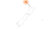 Tourist Attraction Cape Reinga in the Top of the North Region: Position on map