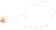 Ausflugsziel Steinkreise Tschengla in der Alpenregion Bludenz: Position auf der Karte