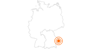 Ausflugsziel Granitweihnacht Hauzenberg Bayerischer Wald: Position auf der Karte
