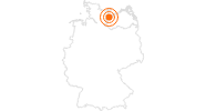 Ausflugsziel Schloss Bothmer in Klütz an der Ostseeküste Mecklenburg: Position auf der Karte