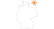 Webcam Prora auf Rügen - Binzer Bucht auf der Insel Rügen und Hiddensee: Position auf der Karte