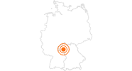Ausflugsziel Residenz und Hofgarten Würzburg Würzburg und Romantisches Franken - Fränkisches Seenland: Position auf der Karte