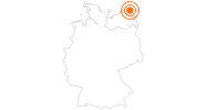 Ausflugsziel Baumwipfelpfad Rügen auf der Insel Rügen und Hiddensee: Position auf der Karte