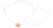Ausflugsziel Baumwipfelpfad Lipno im Nationalpark Böhmerwald: Position auf der Karte