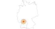 Ausflugsziel Schloss Heidelberg in der Kurpfalz und Heidelberg: Position auf der Karte