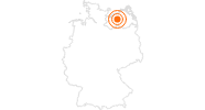 Webcam Wildpark Güstrow: Schlafplatz Luchsgehege in der Mecklenburgische Schweiz: Position auf der Karte